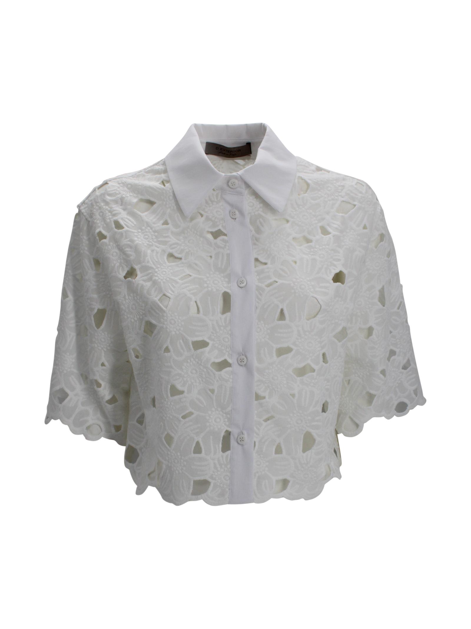 d. exterior shirts white cotton - women