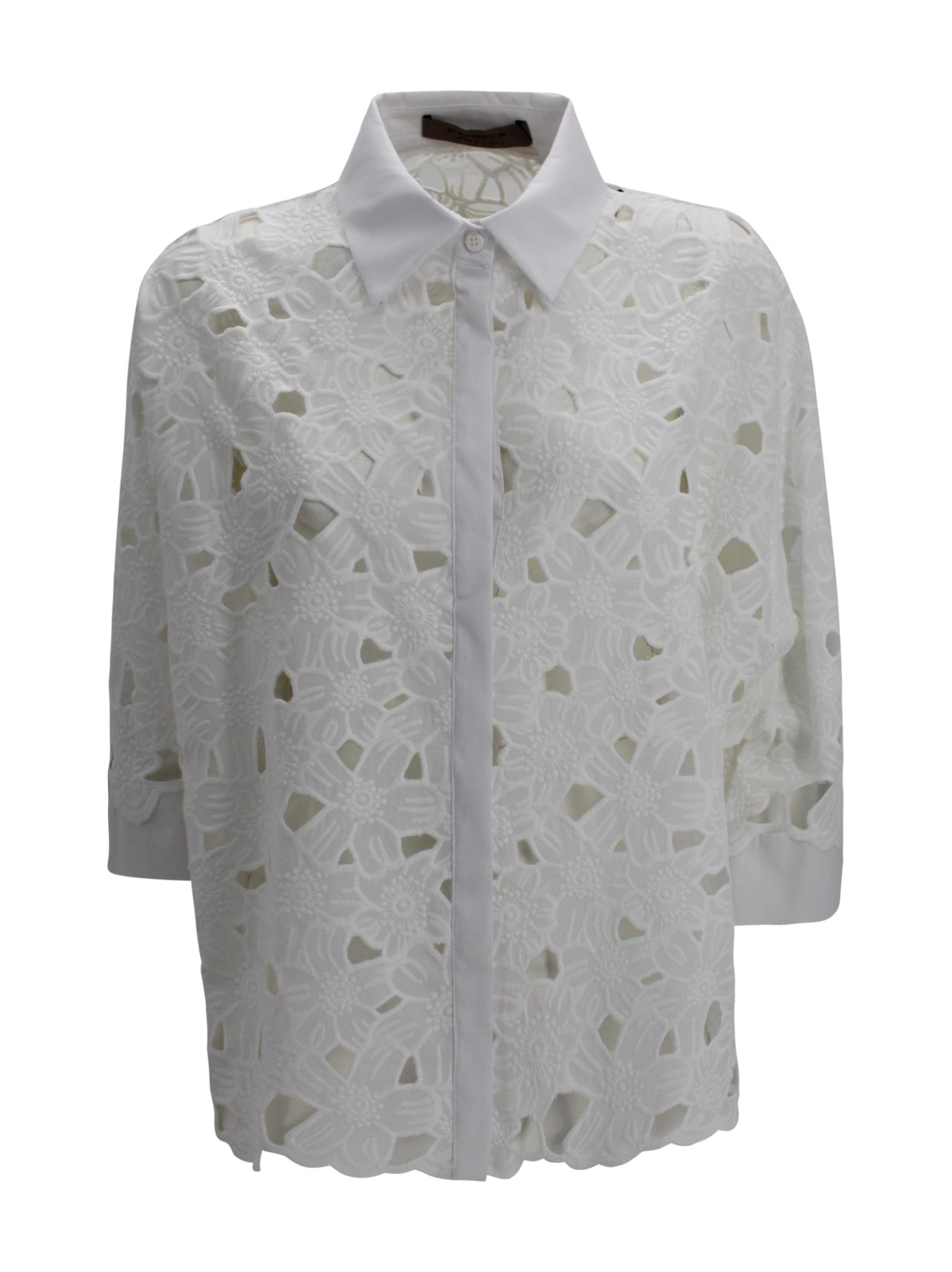 d. exterior shirts white cotton - women
