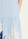 daelia sequin floral-print halter maxi dress