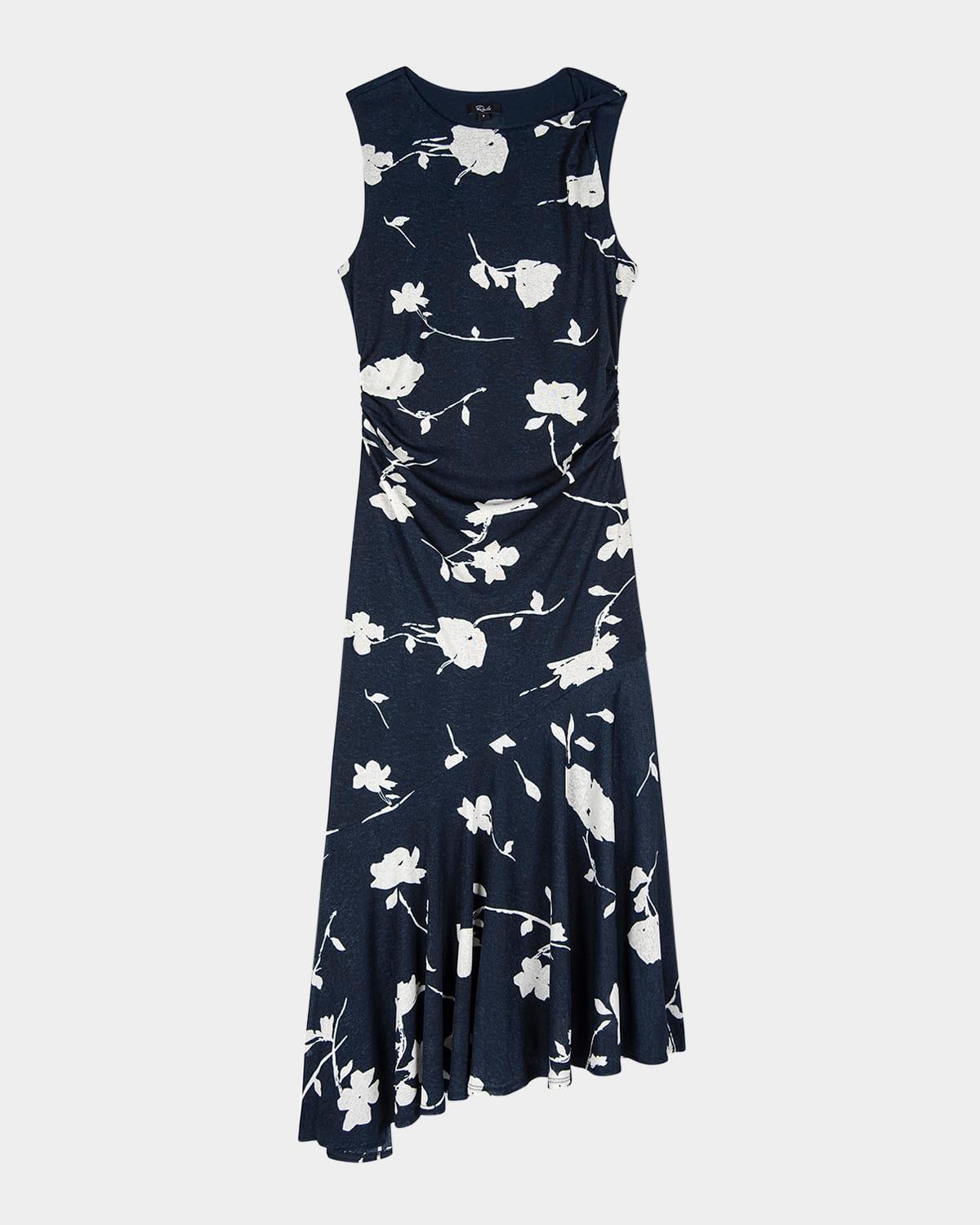 daija asymmetric midi dress