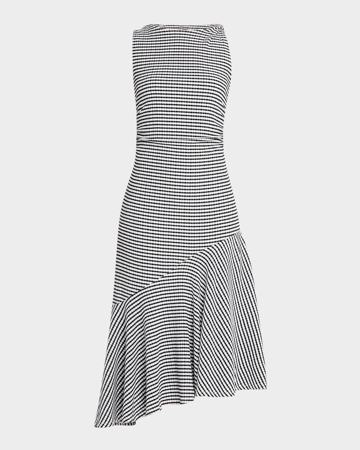 daija asymmetric midi dress