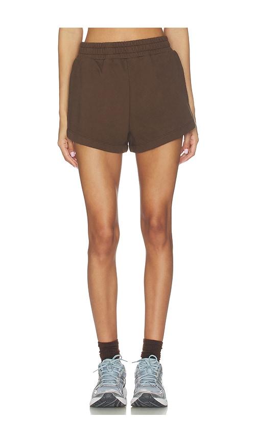 daily drills super shorts in brown.