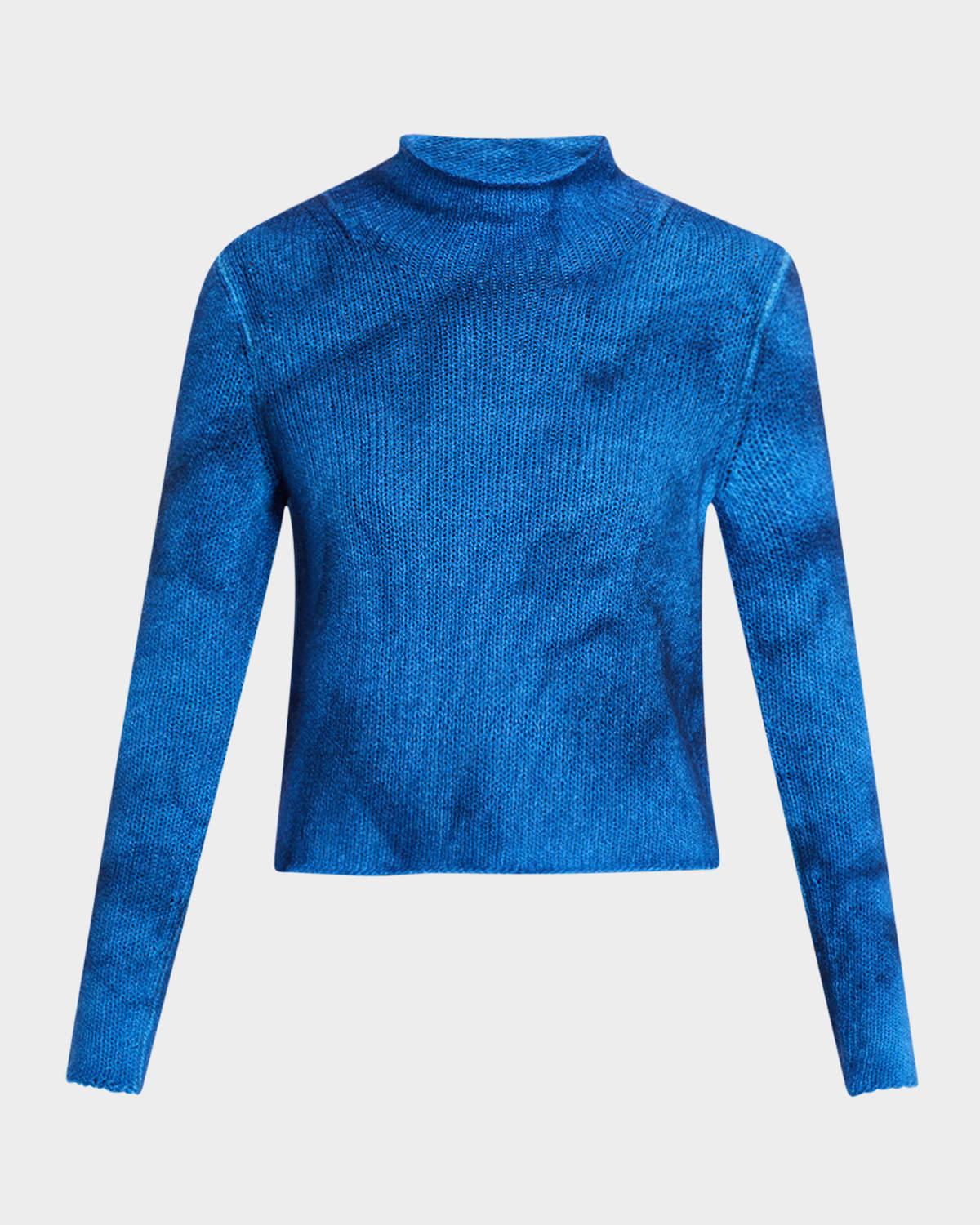daina cropped cashmere turtleneck sweater