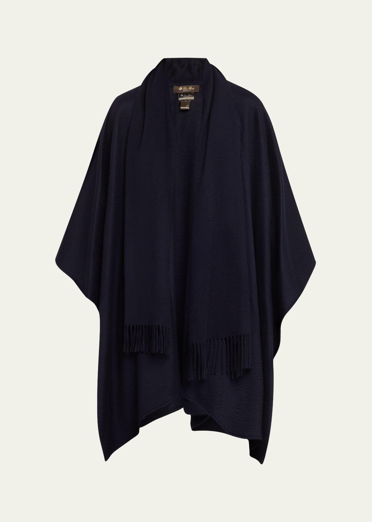 daisy fringed cashmere cape
