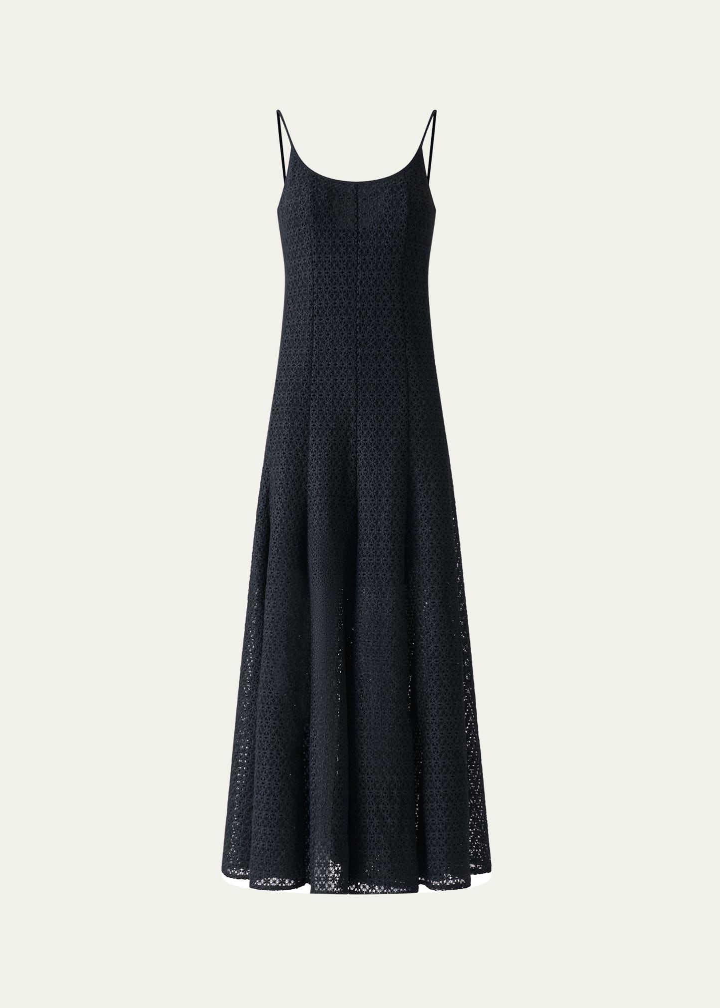 daisy guipure flared dress