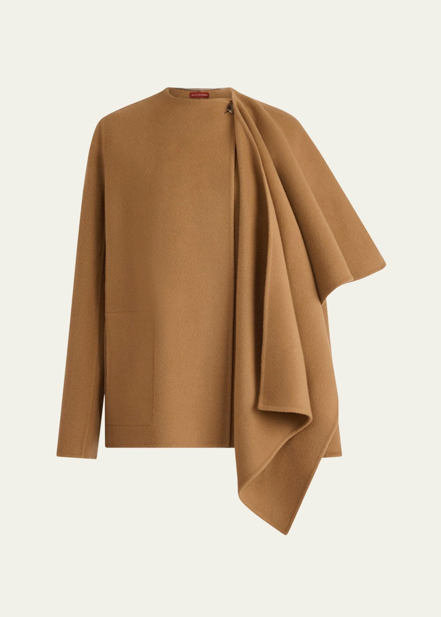 dak wool cape coat