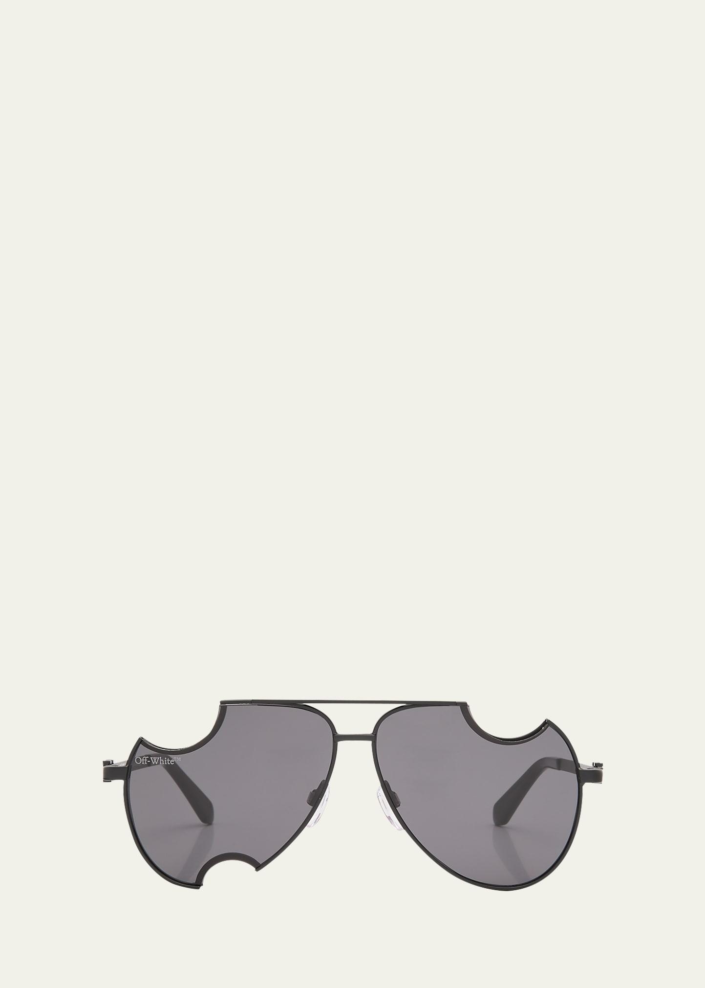 dallas mixed-media aviator sunglasses