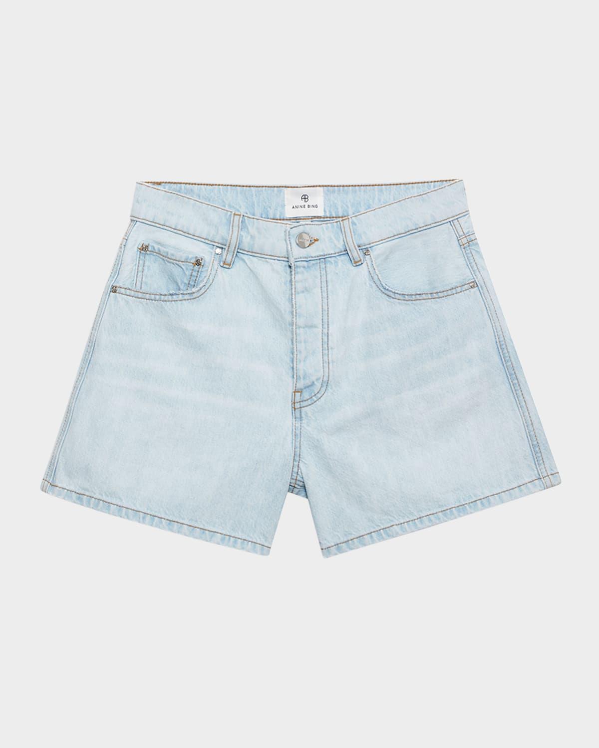 dalton high-rise denim shorts
