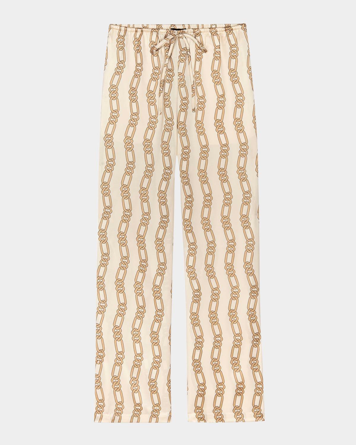 damani chain link drawstring pants
