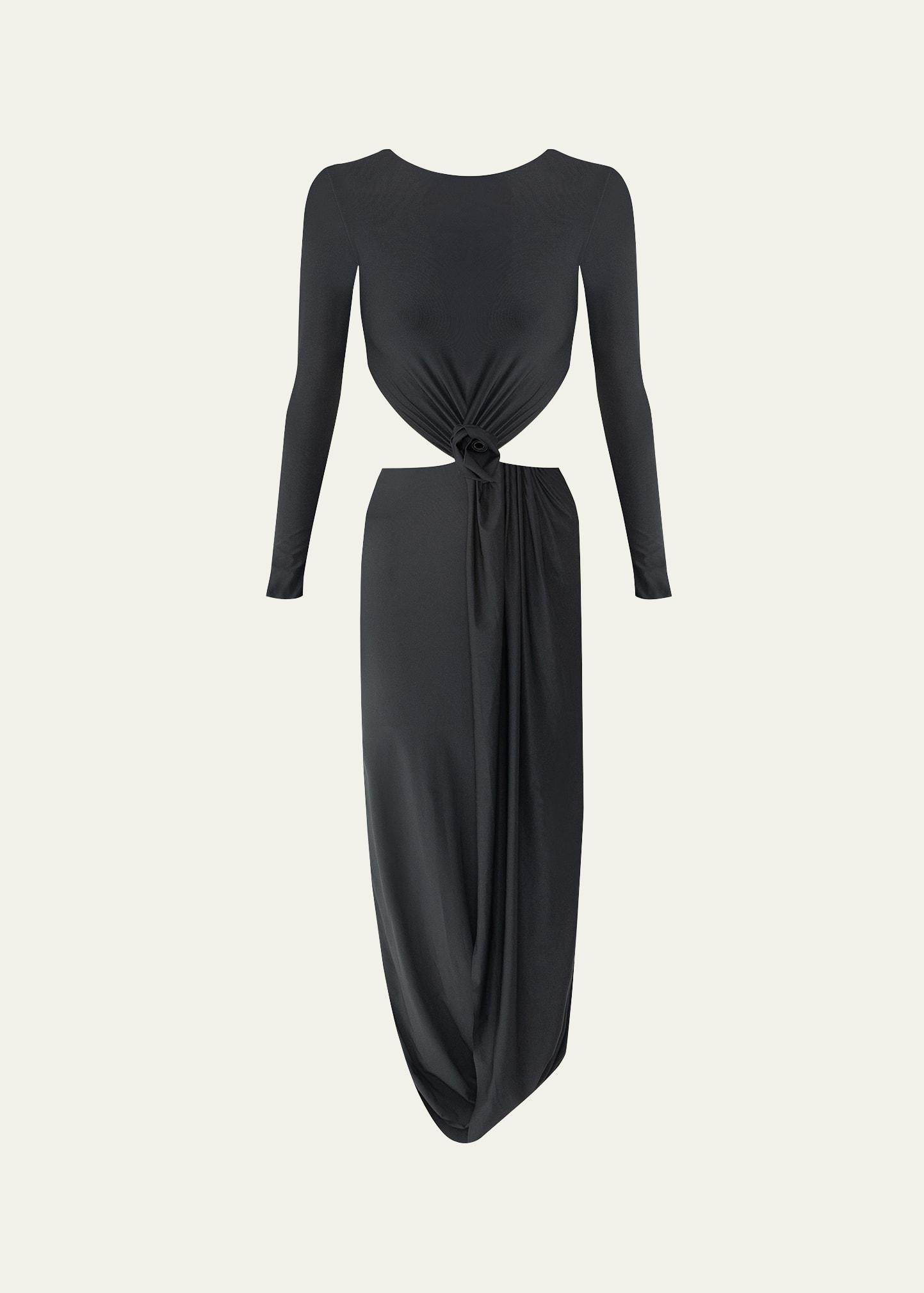 damasco cutout midi dress