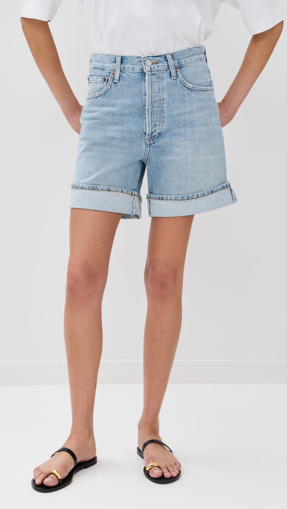 dame shorts: high rise baggy cuff
