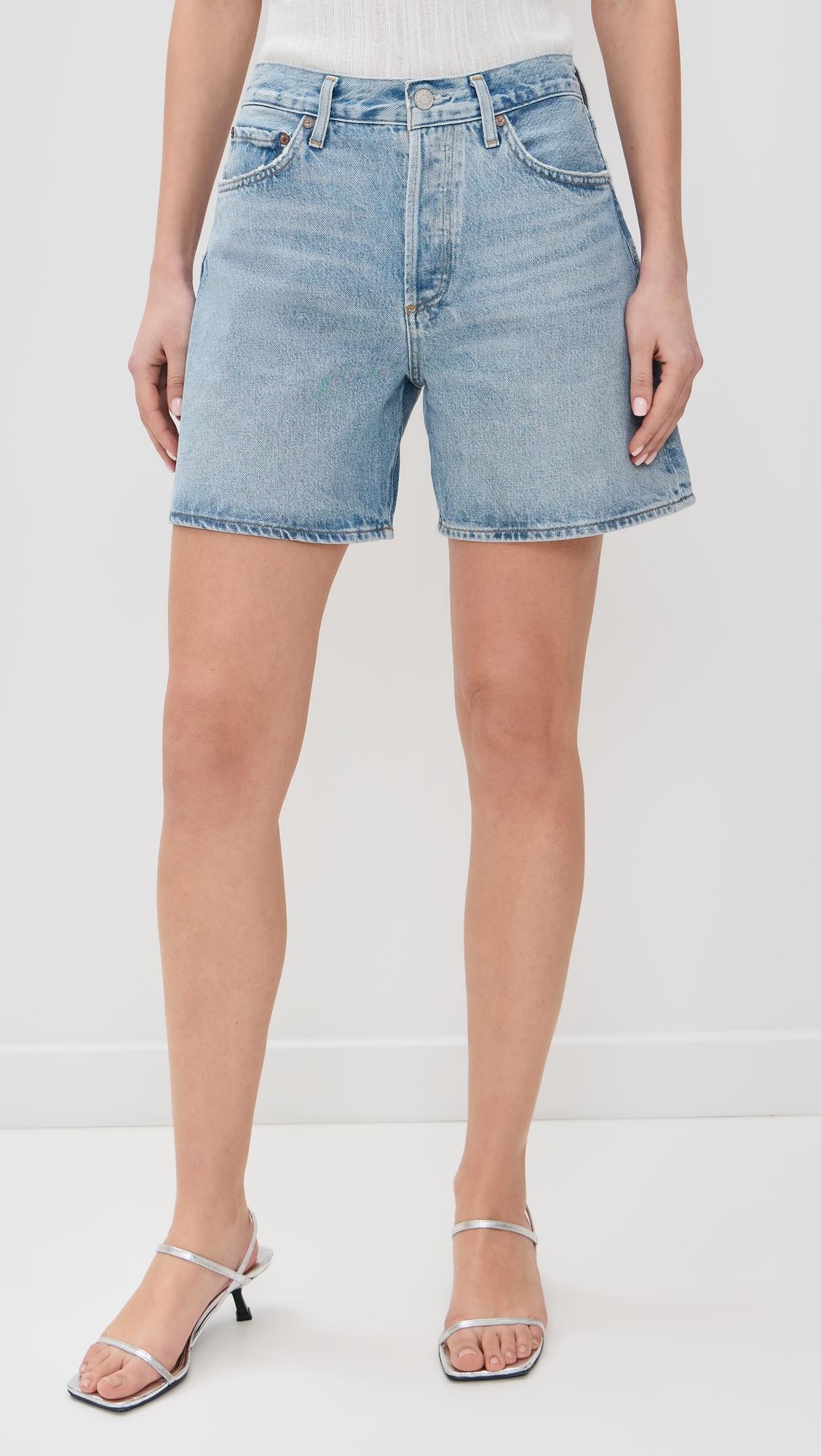 dame shorts: high rise baggy