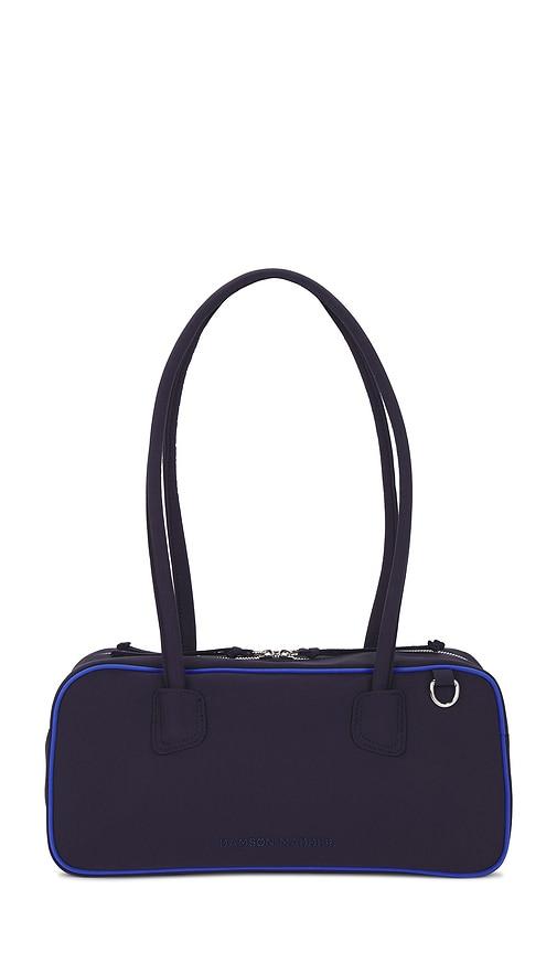 damson madder lenny large bowler bag in navy.