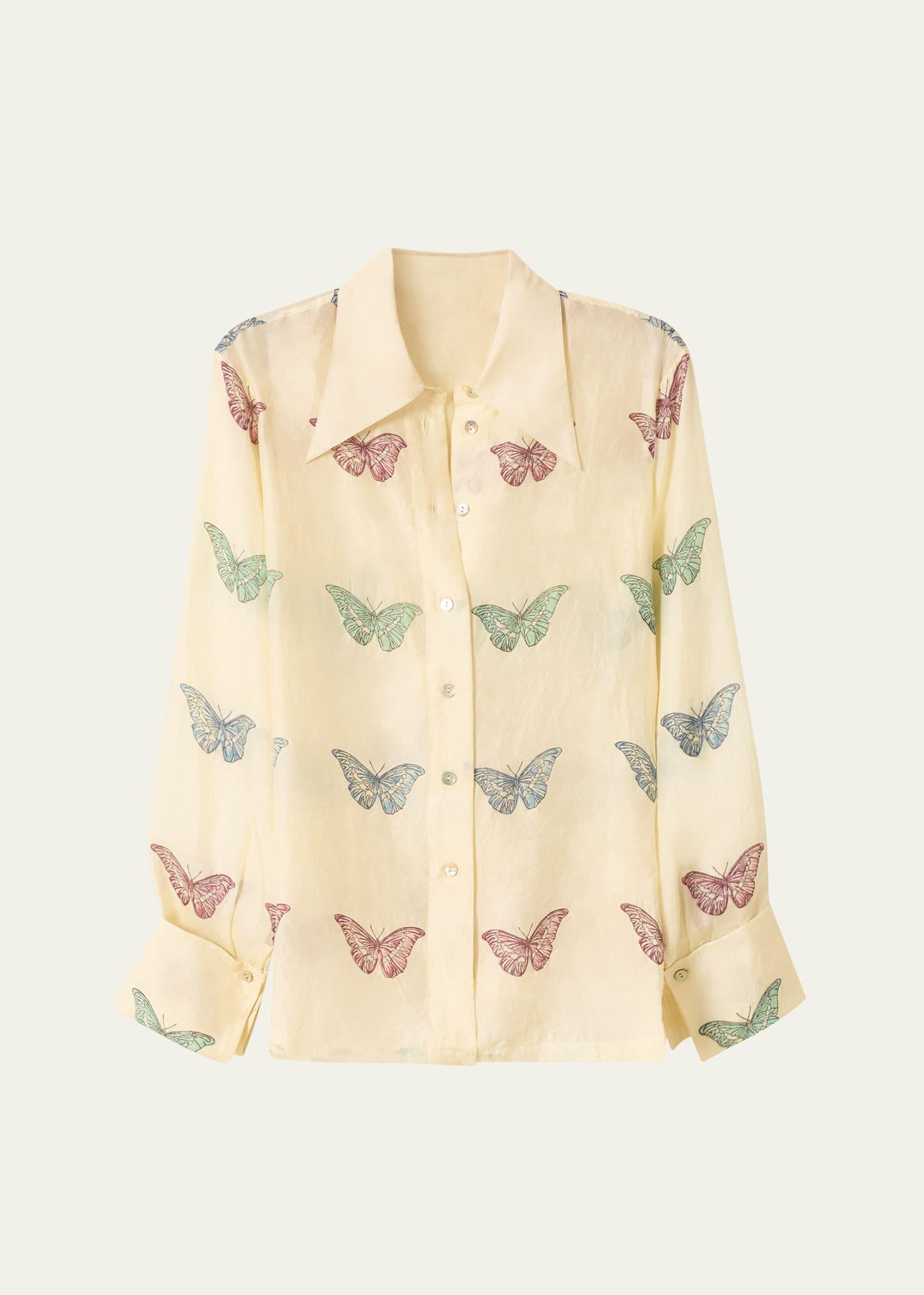 dana butterfly garden shirt