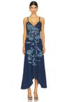 dana denim midi dress