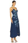 dana denim midi dress