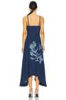 dana denim midi dress