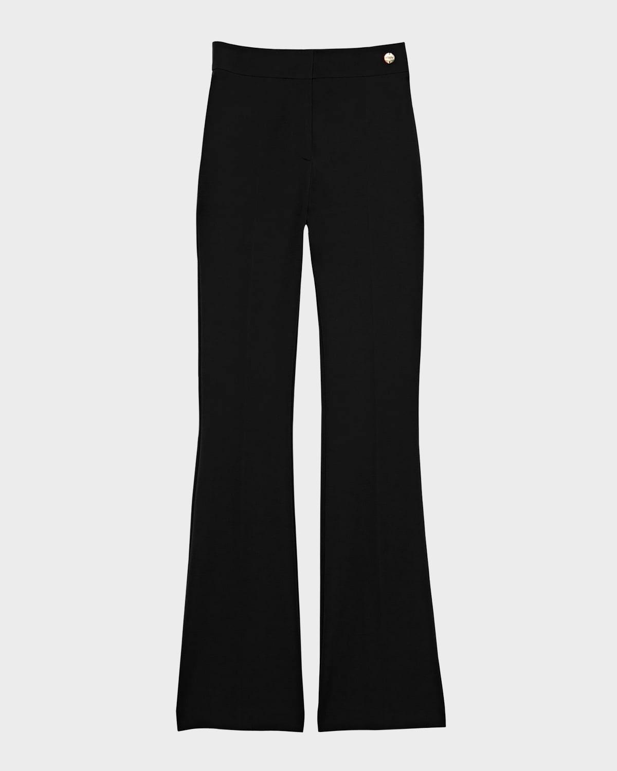 danae high-rise flare trousers