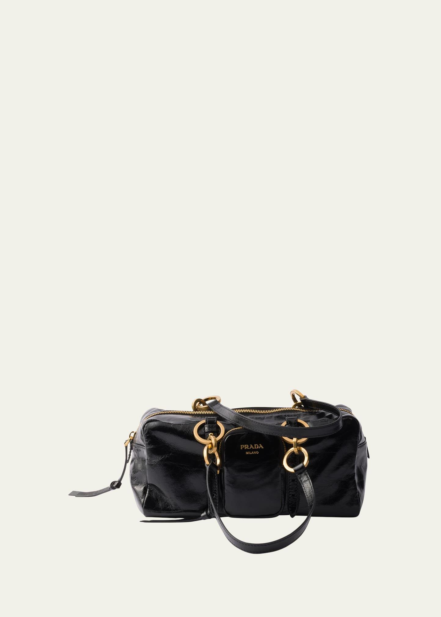 dangle medium leather shoulder bag