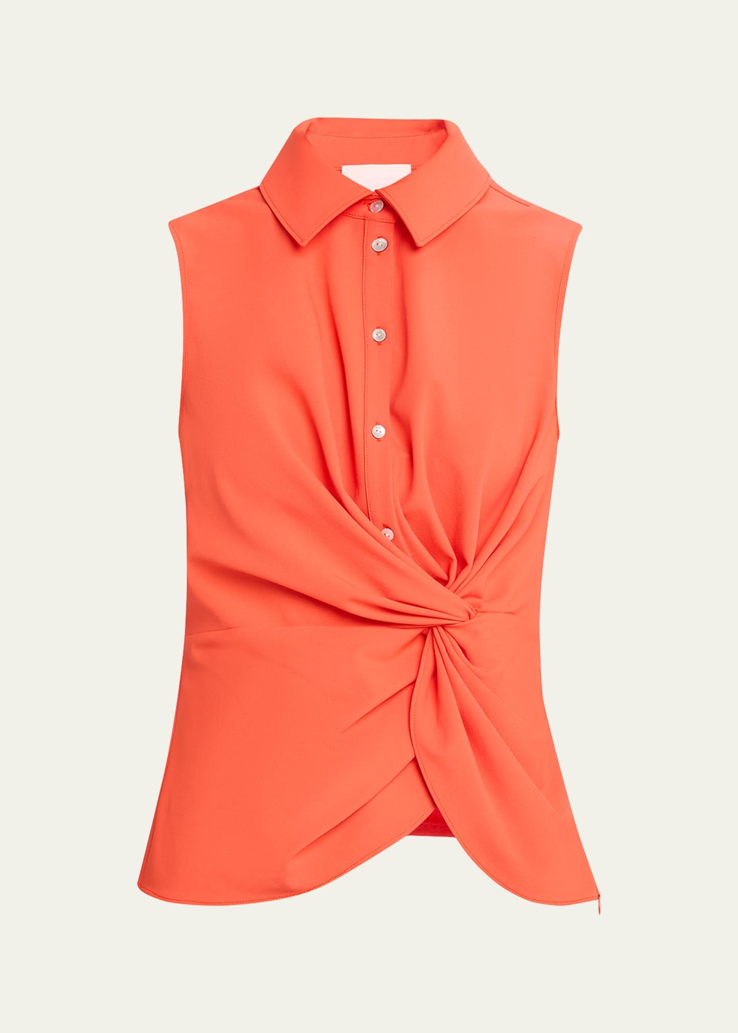 dani button-front twist top