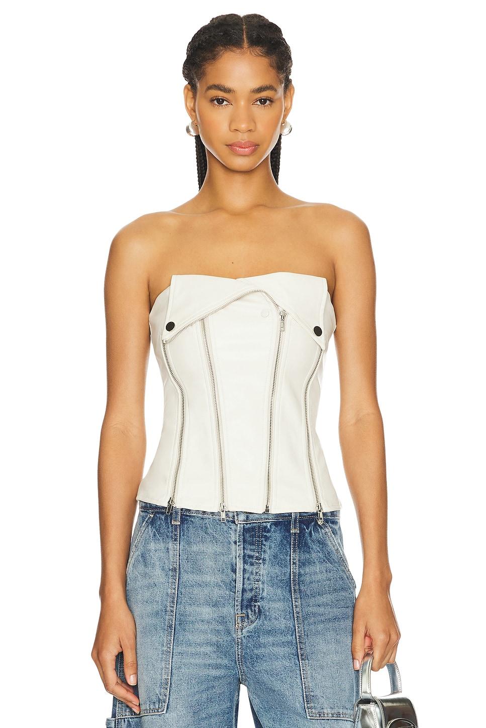 dani faux leather corset