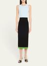 daniella colorblock midi dress
