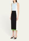 daniella colorblock midi dress