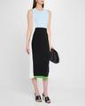 daniella colorblock midi dress