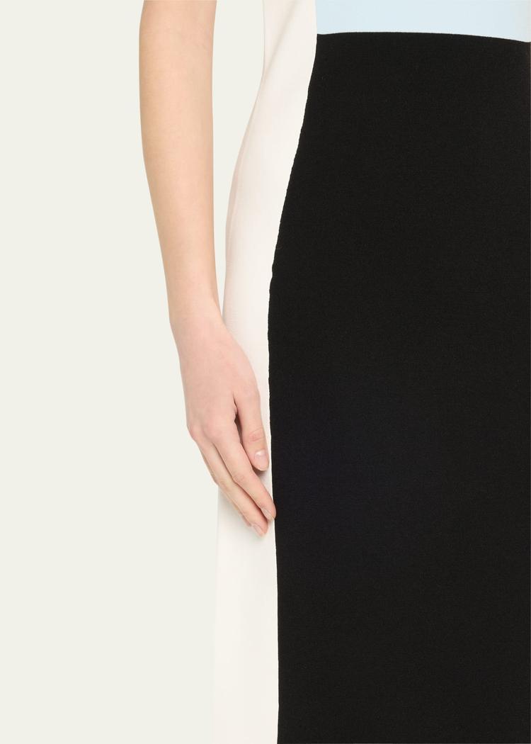 daniella colorblock midi dress