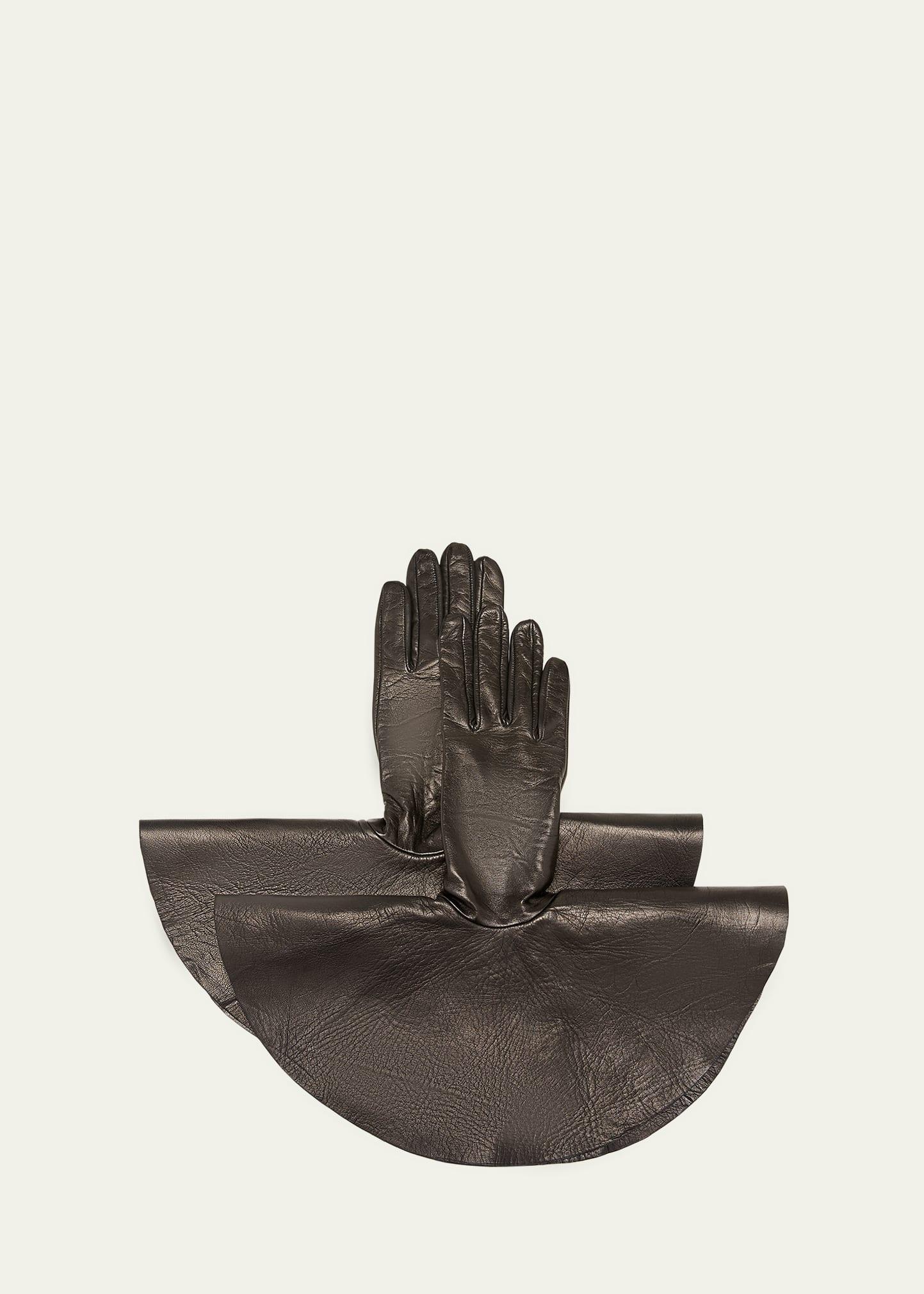 danielle 5 flared leather gloves
