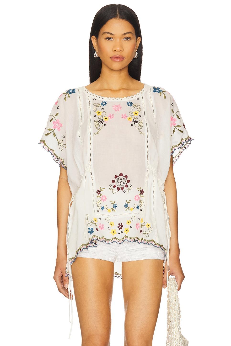 danielle embroidered top