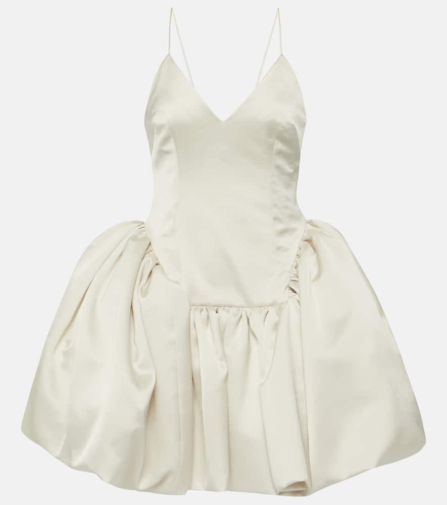 danielle frankel bridal estelle satin twill minidress