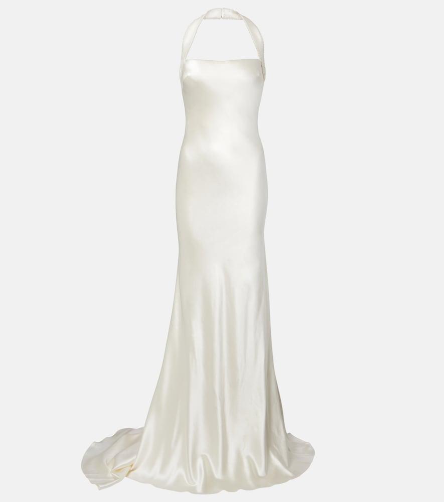 danielle frankel bridal presley wool and silk gown