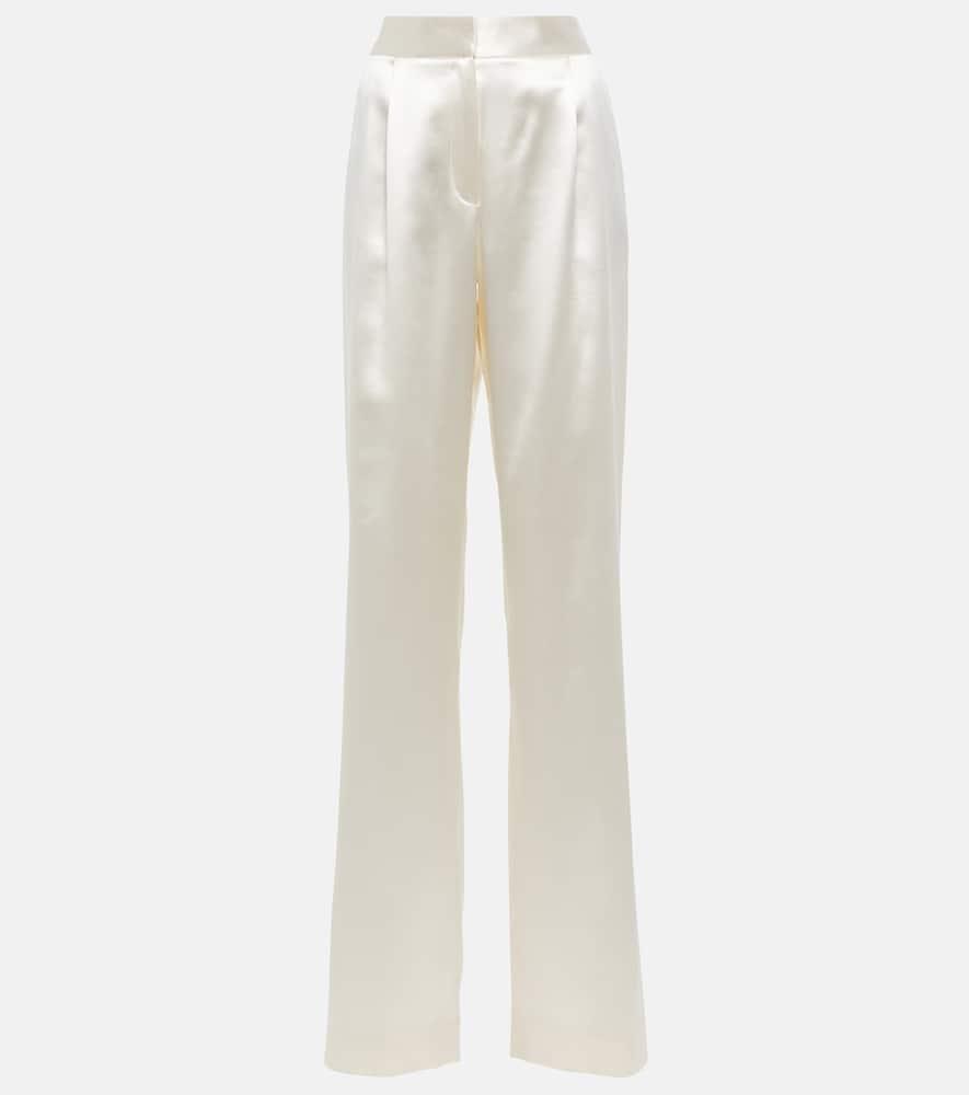 danielle frankel miriam silk and wool pants