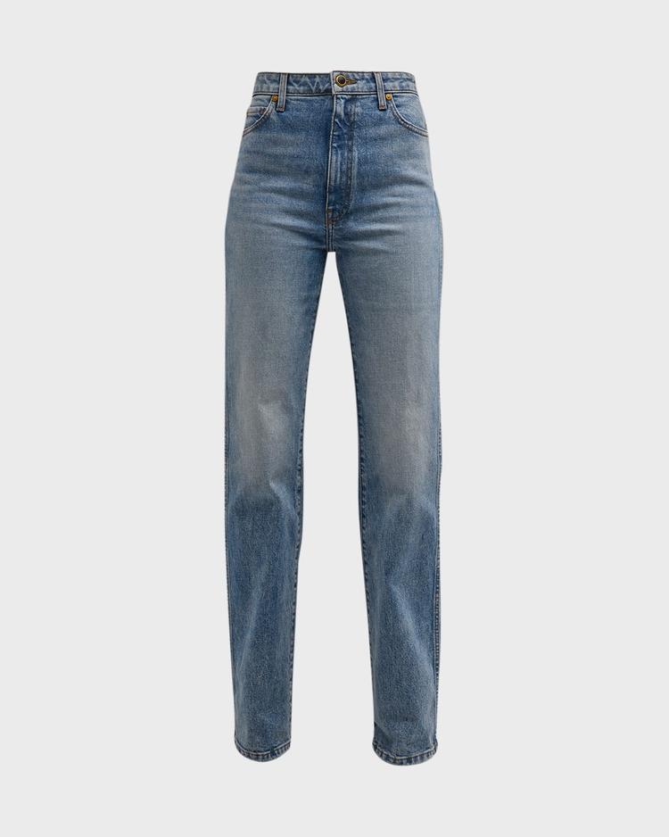 danielle high-rise straight-leg jeans
