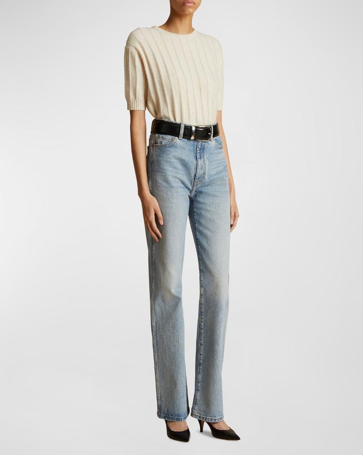 danielle high-rise straight-leg jeans