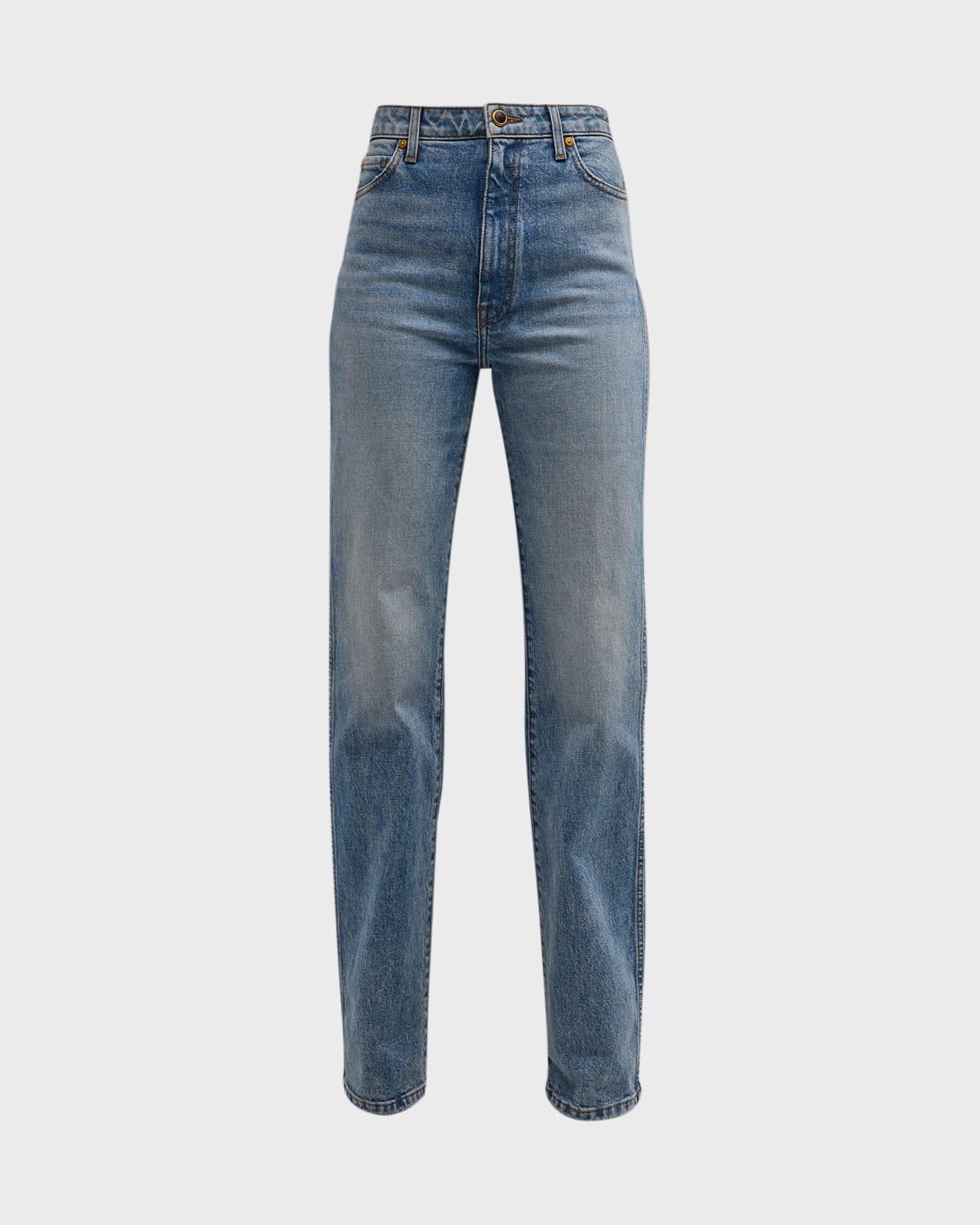 danielle high-rise straight-leg jeans