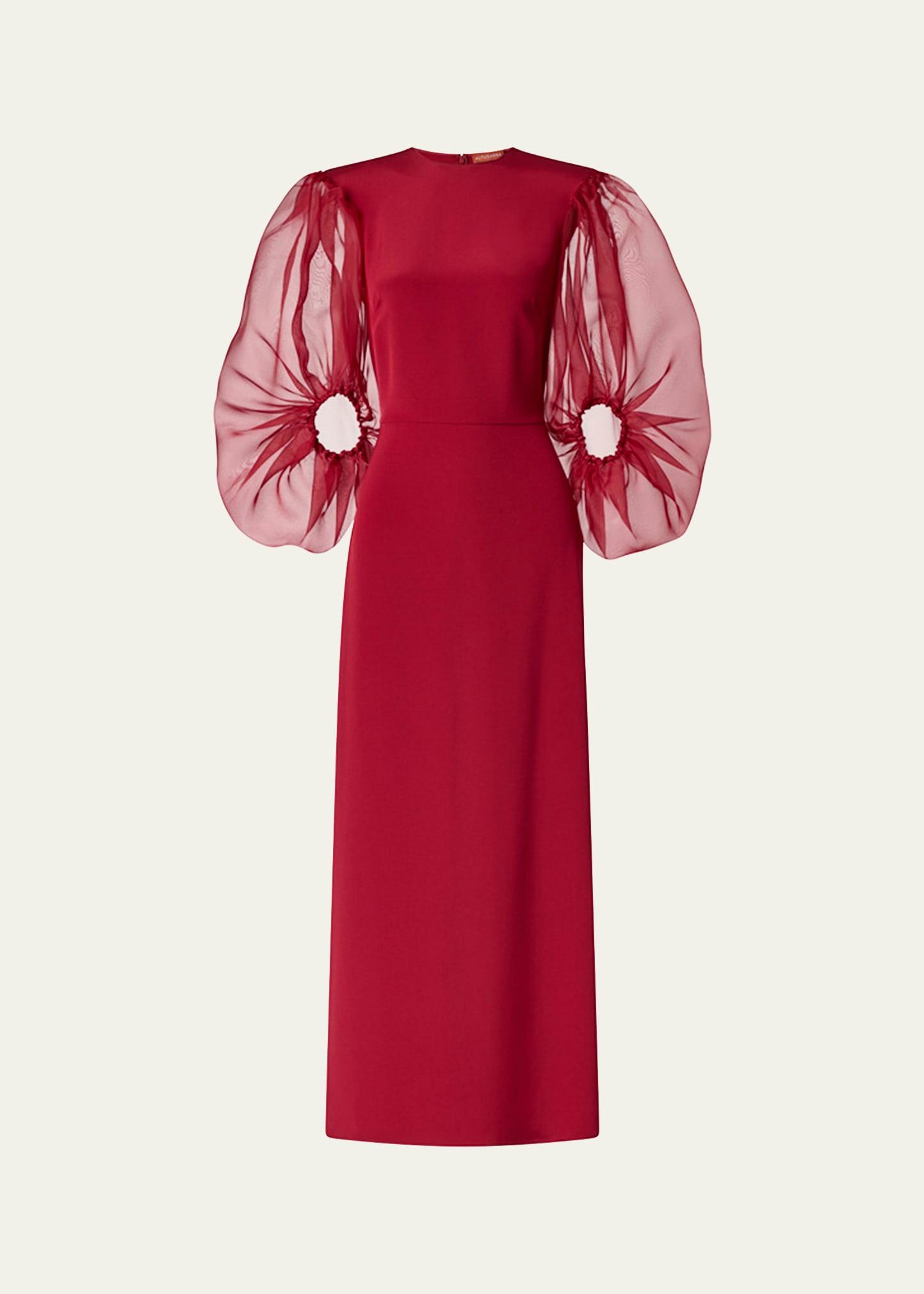 danielle puff-sleeve dress