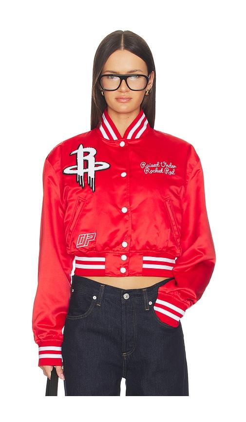 dannijopro the bomber jacket in red.