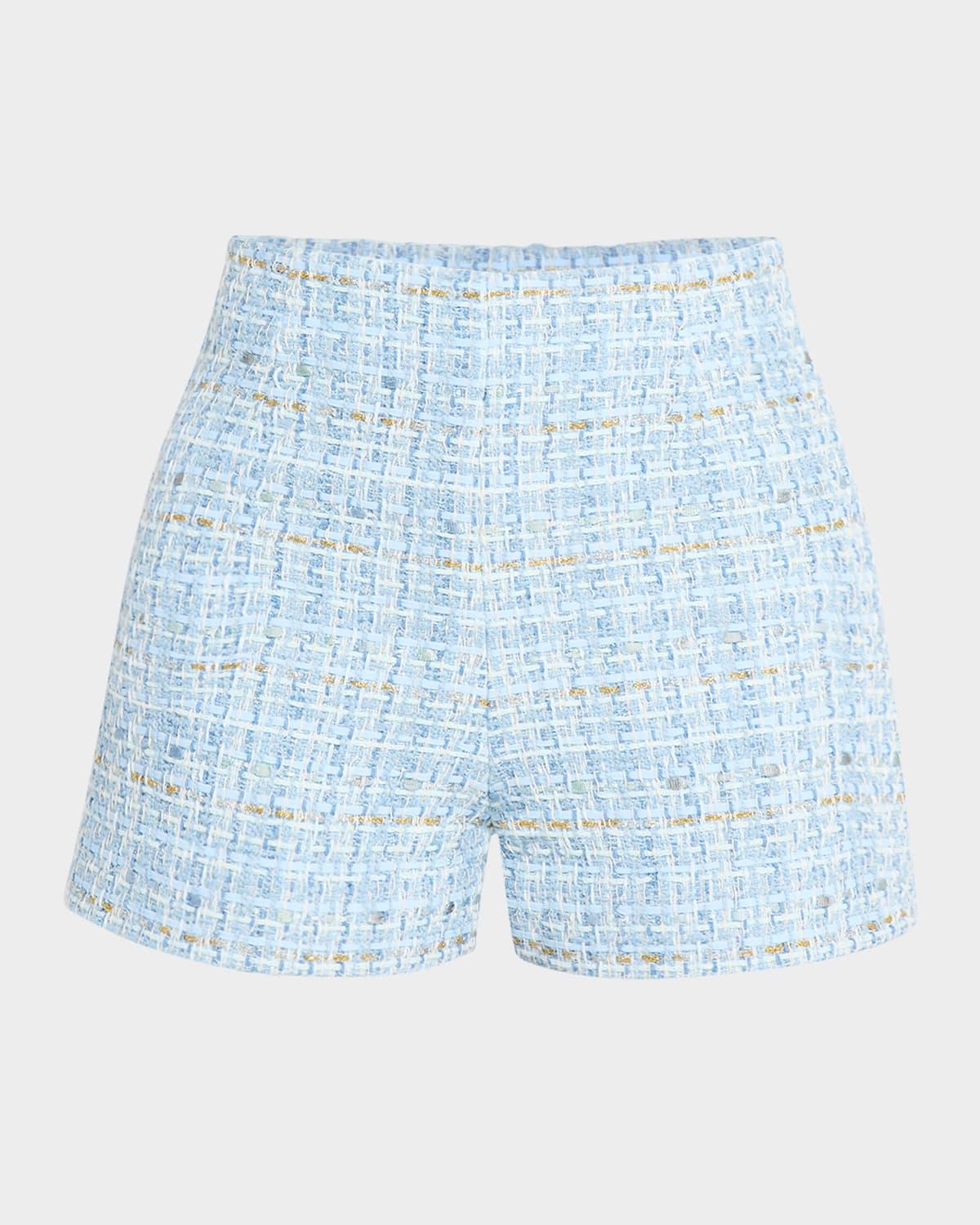 danny tailored tweed shorts