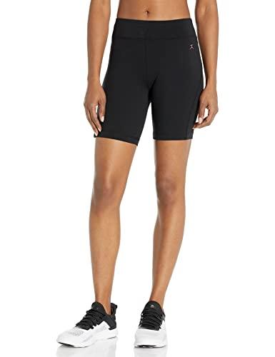 danskin women's essentials seven inch bike short, black, 2x