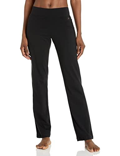 danskin women's plus sizedanskin sleek fit yoga pant, black, 2x