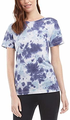danskin women's tie dye tee shirt (us, alpha, small, regular, regular, neptune combo)
