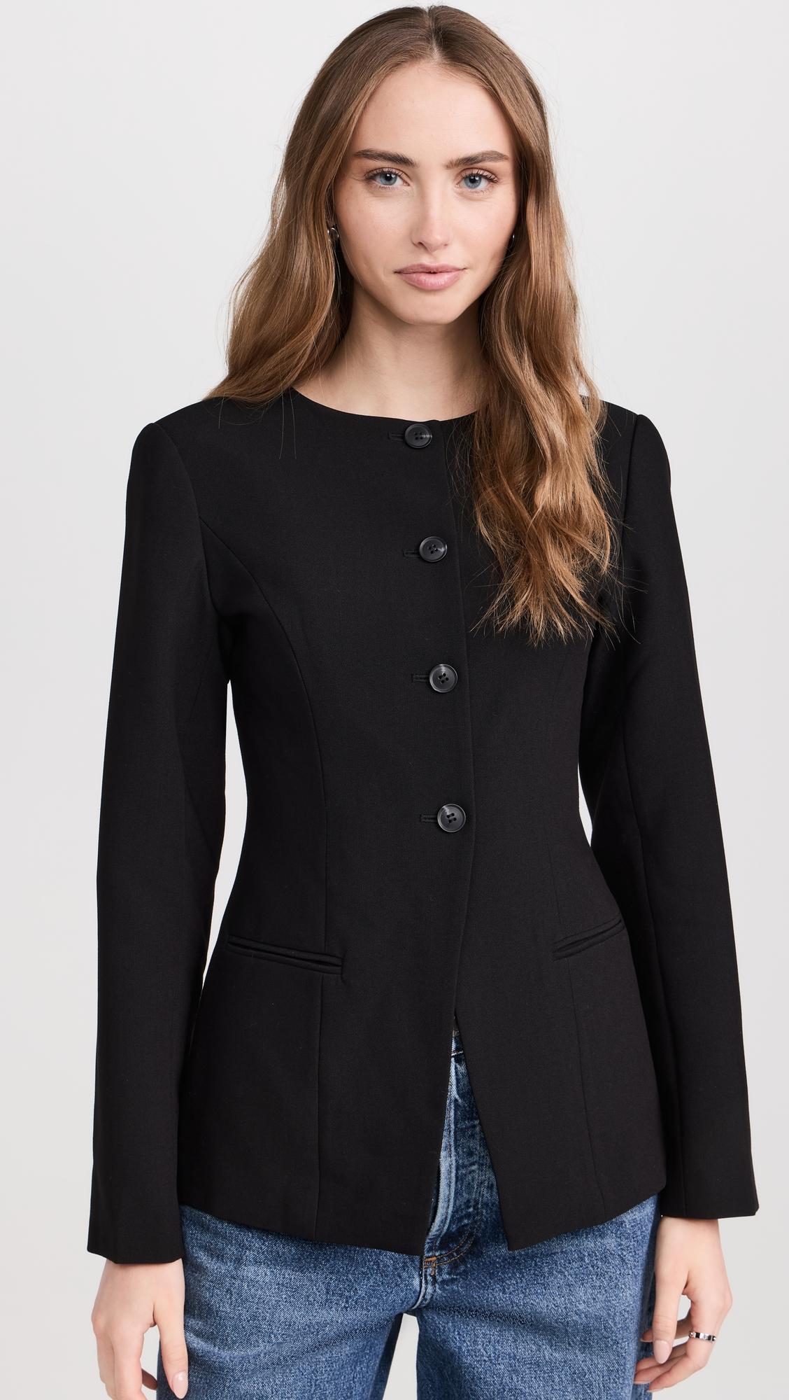 daphne long waisted blazer