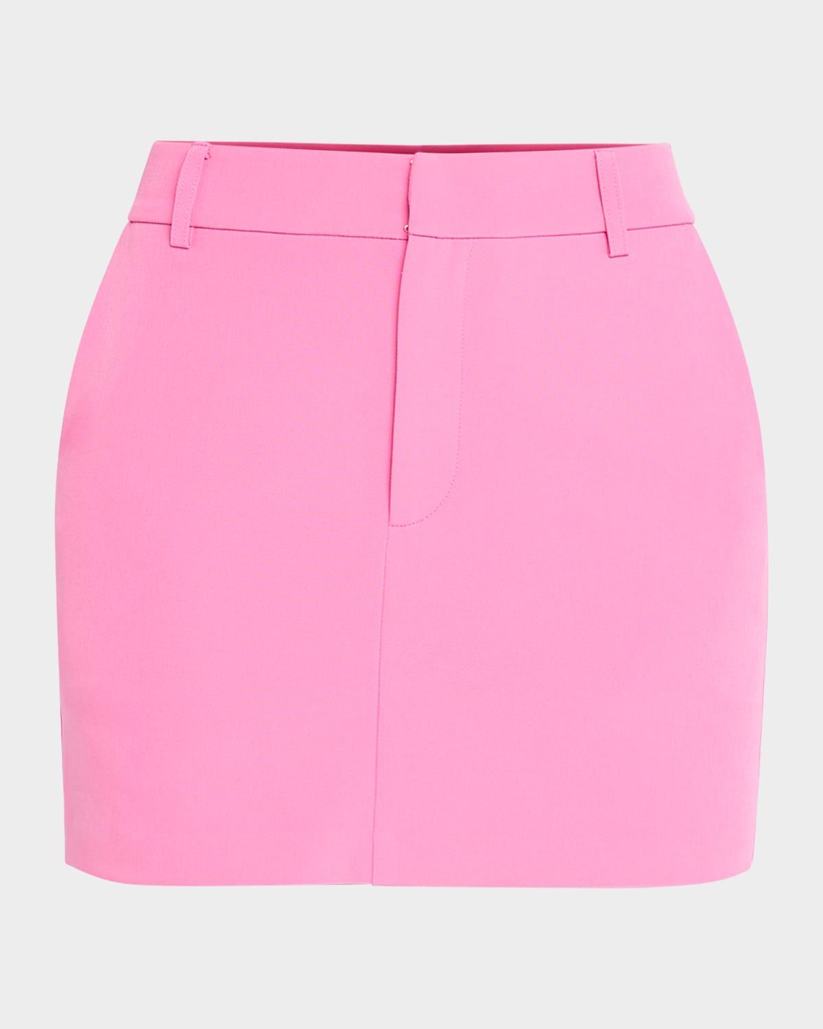 daphne tailored crepe mini skirt