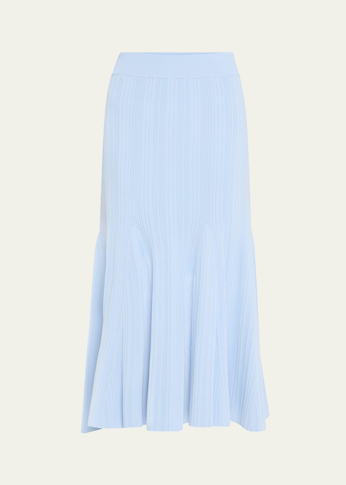 dara ribbed midi skirt