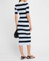 darcy stripe bodycon midi dress