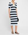 darcy stripe bodycon midi dress