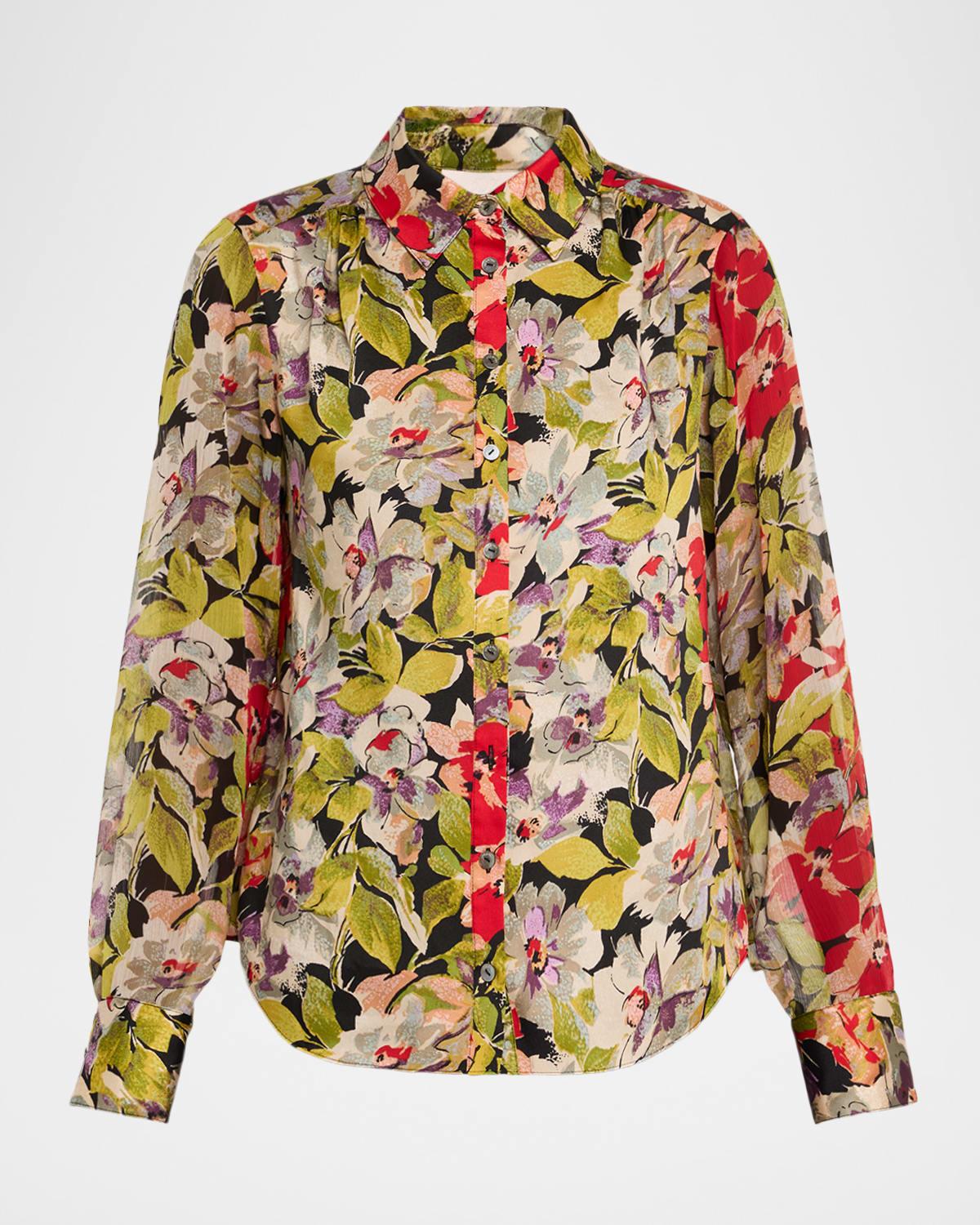 dare long-sleeve canyon bloom top