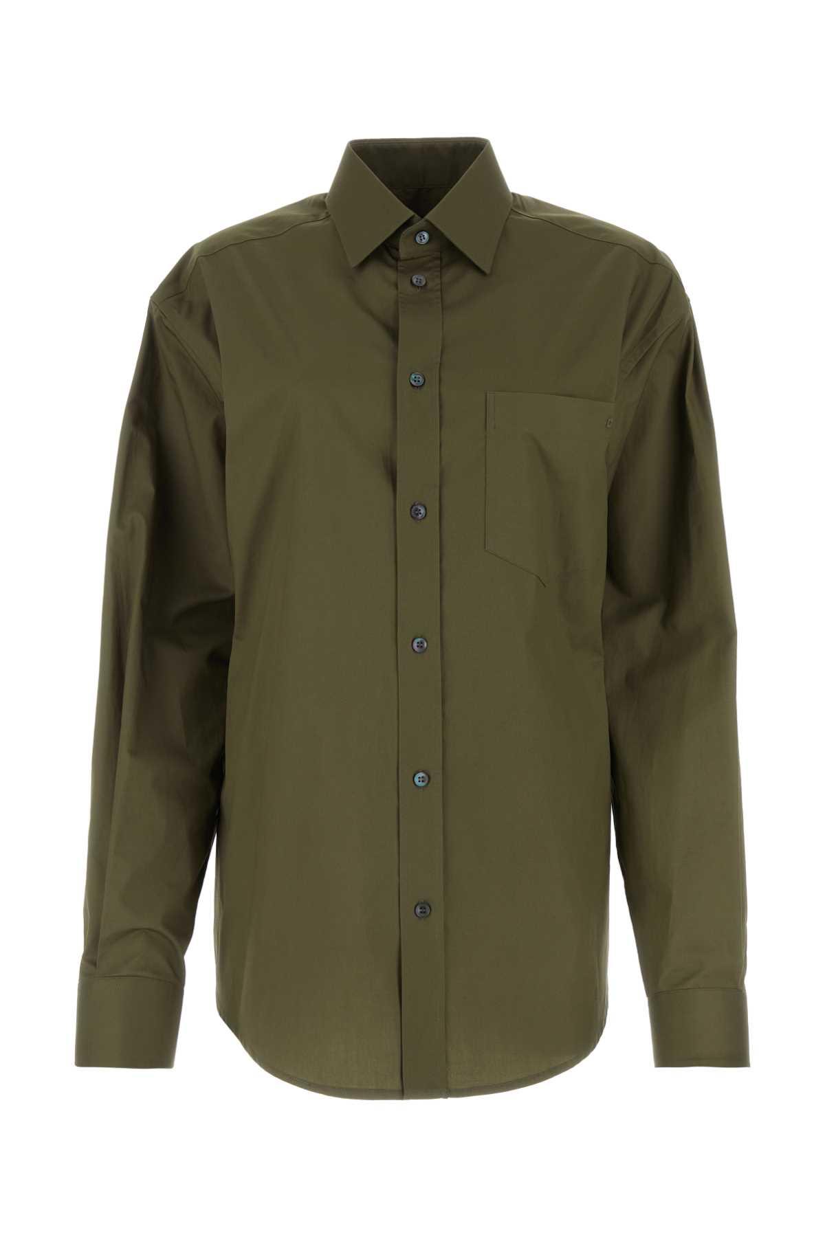 darkpark army green poplin anne shirt